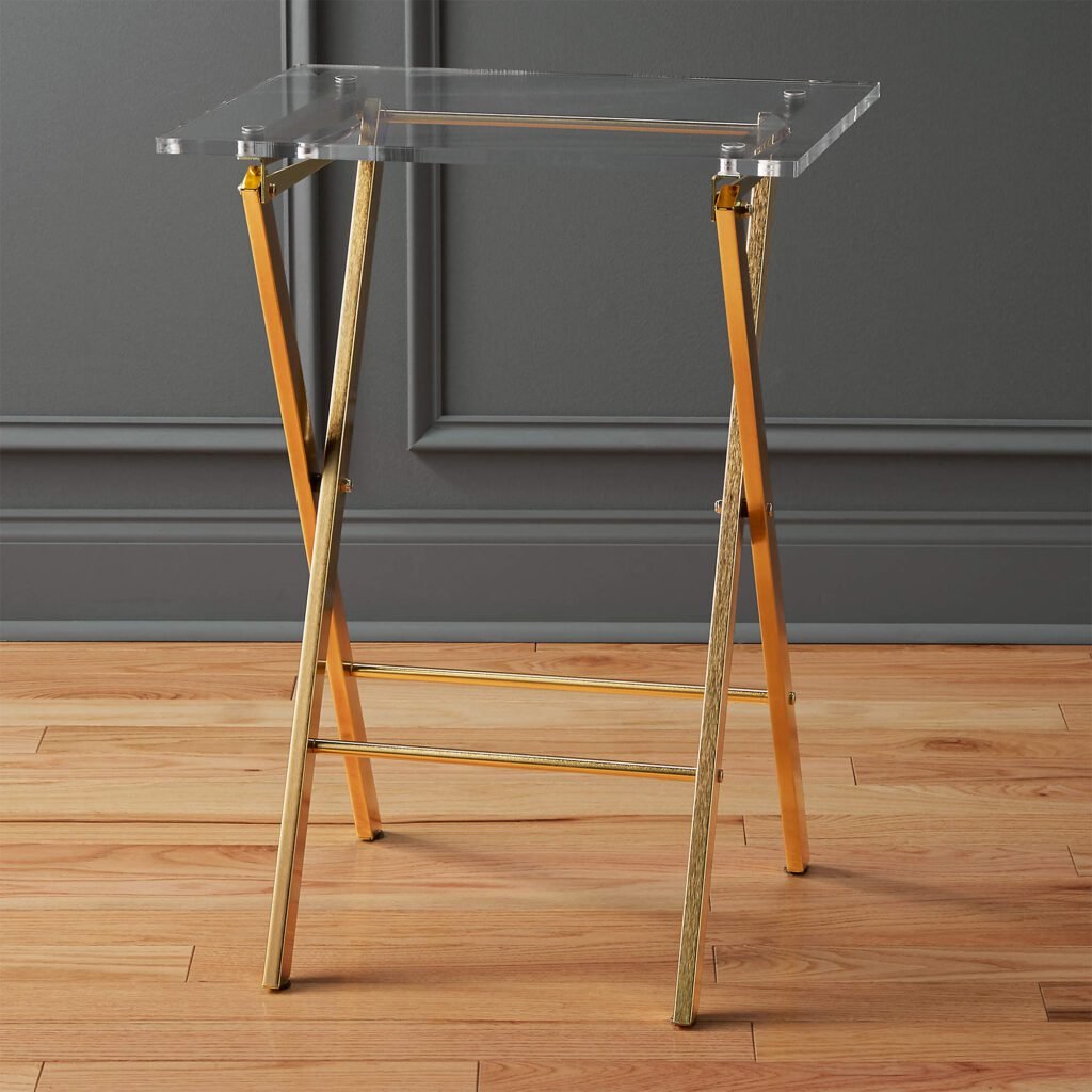 Transparent Acrylic Folding Table