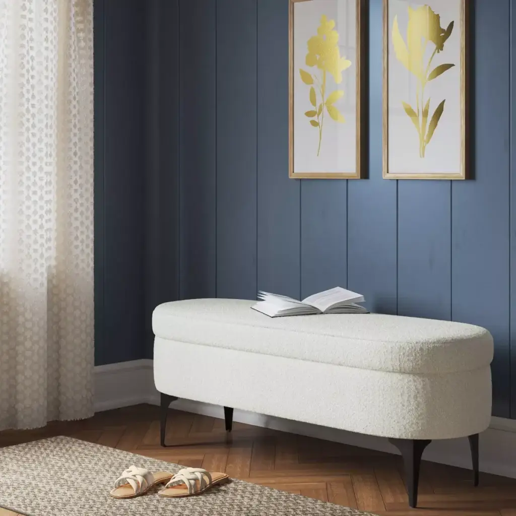 Ottoman with Lift-Top Storage