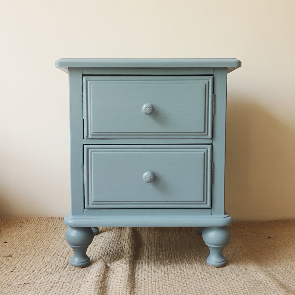 Upcycled drawer painted in blue for home decor