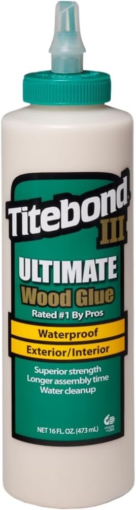 Bottle of green Titebond wood glue
